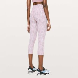 Lululemon Wunder Under High Rise Crop Arrow Jacquard Antique Bark Copper Coil 6